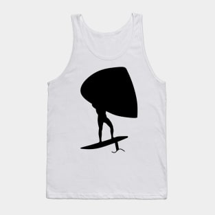 Wing surfer doing wingfoiling with foil wing Tank Top